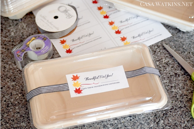 Free Printable Thanksgiving Leftover Labels - Casa Watkins Living