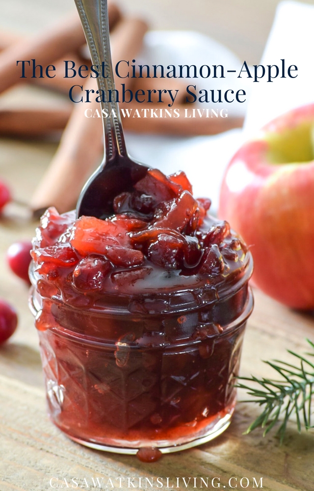 The Best Cinnamon Apple Cranberry Sauce Casa Watkins Living 7034