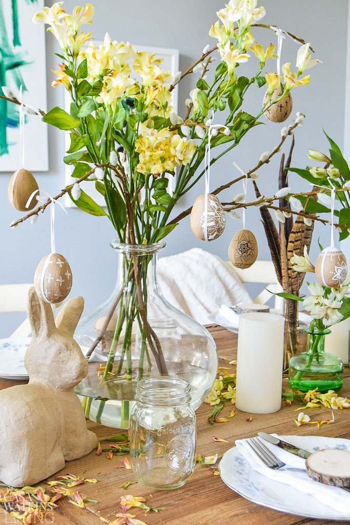 ideas-simple-rustic-easter-table-decorations - Casa Watkins Living