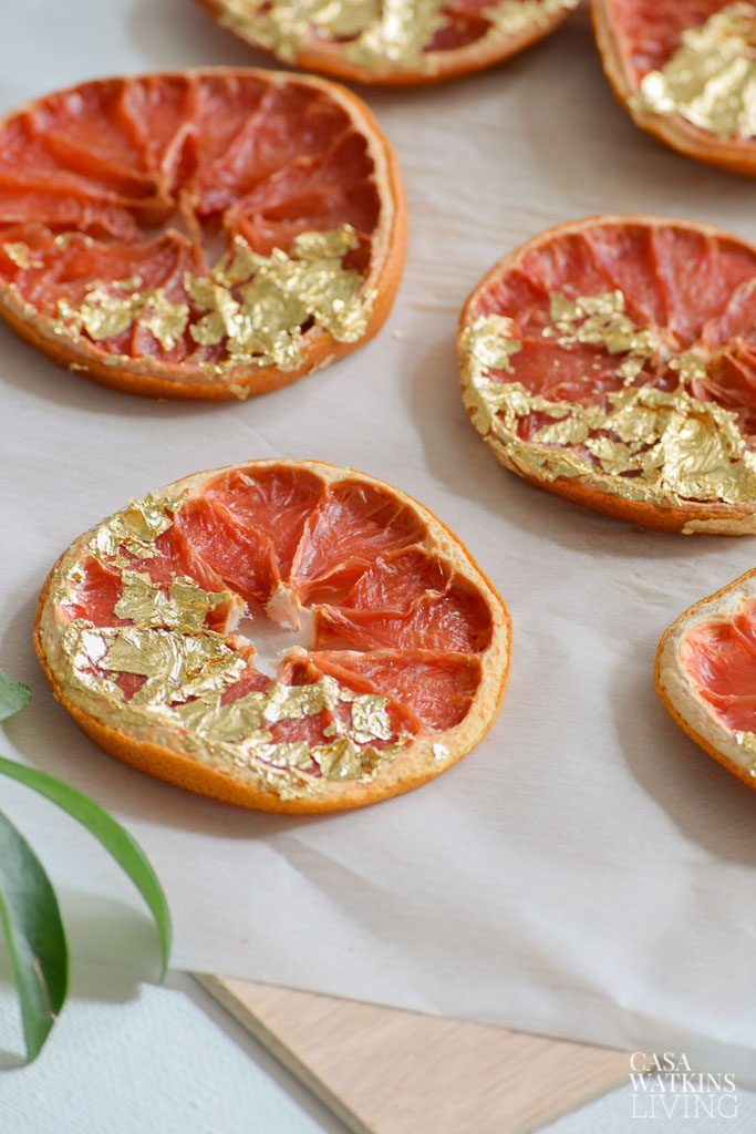 Diy Gilded Dried Grapefruit Ornaments Casa Watkins Living