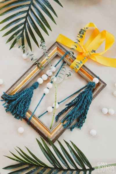 Boho Picture Frame Wreath Tutorial - Casa Watkins Living