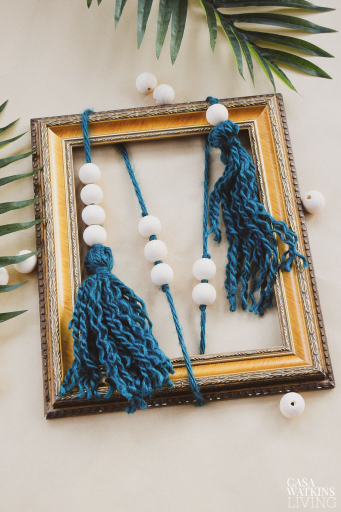 Boho Picture Frame Wreath Tutorial - Casa Watkins Living