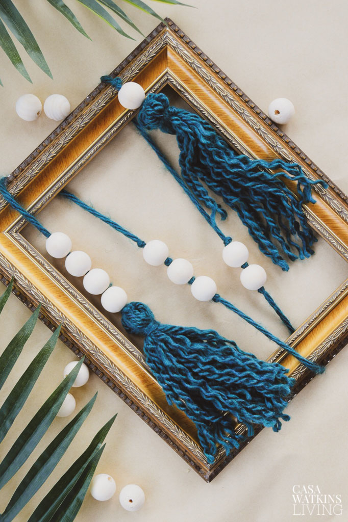 Boho Picture Frame Wreath Tutorial - Casa Watkins Living