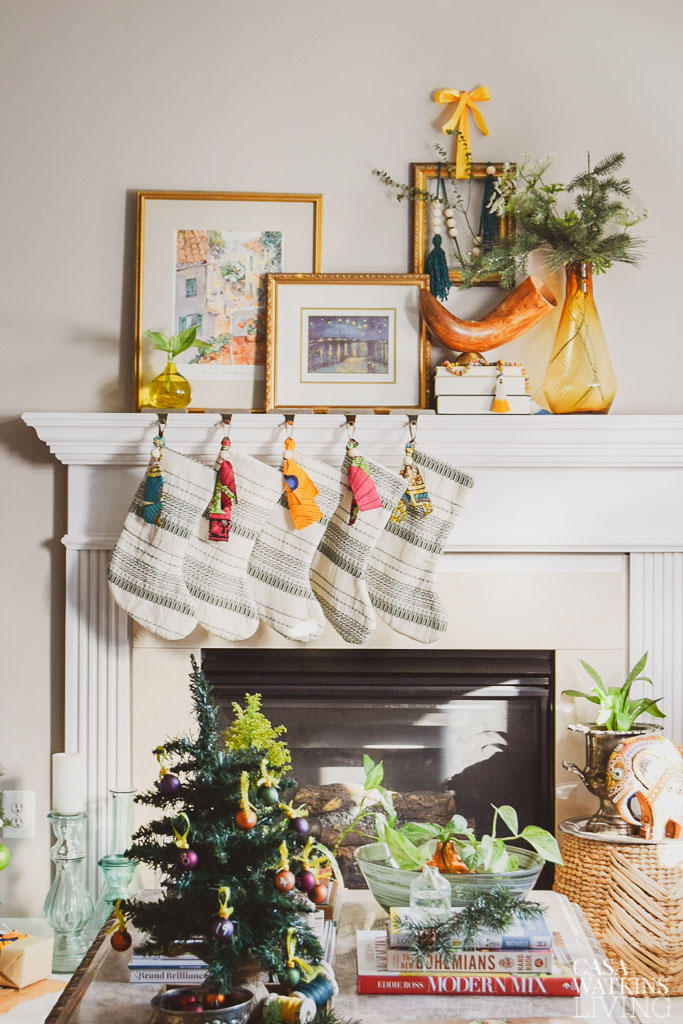 Global Bohemian Holiday Decor Ideas For The Living Room - Casa Watkins 