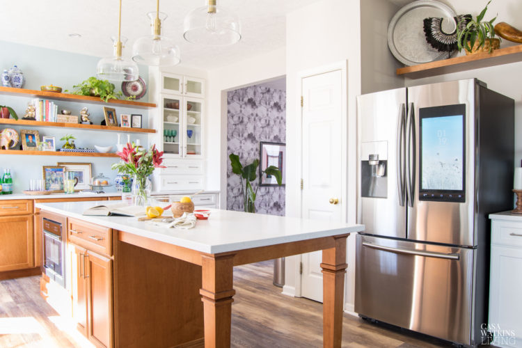 Modern White Bohemian Kitchen Renovation: Reveal - Casa Watkins Living