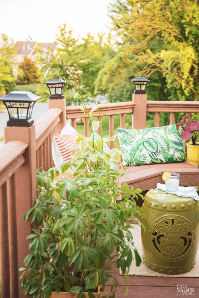 Bohemian Outdoor Decorating Ideas For Small Decks - Casa Watkins Living