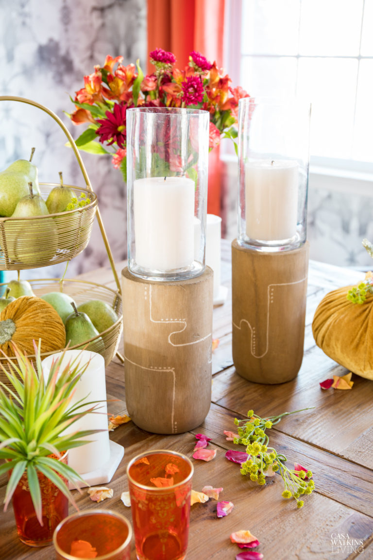 DIY Engraved Wooden Candle Holders Casa Watkins Living