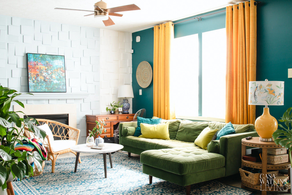 How to add Life to Your Living Room with Color - Casa Watkins Living